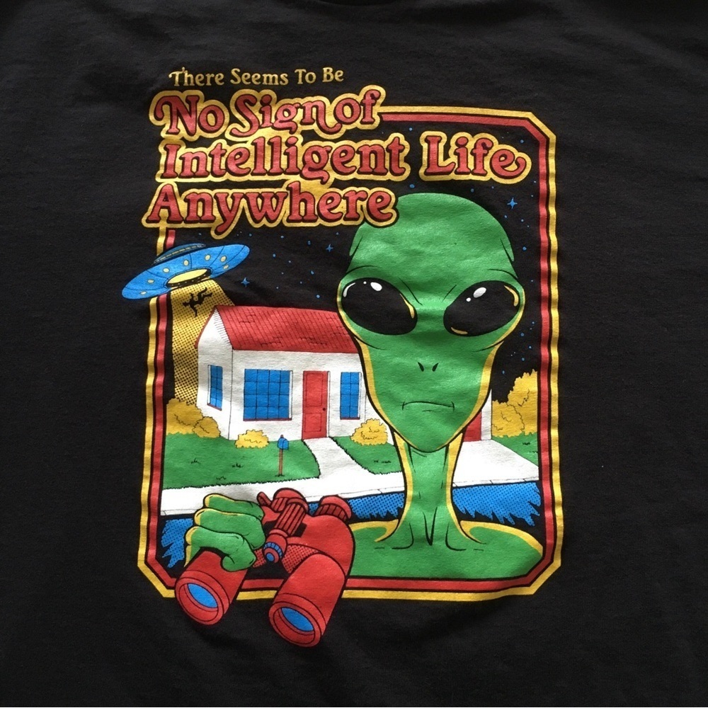Black Alien Graphic T-Shirt XXXL - Picture 3 of 5